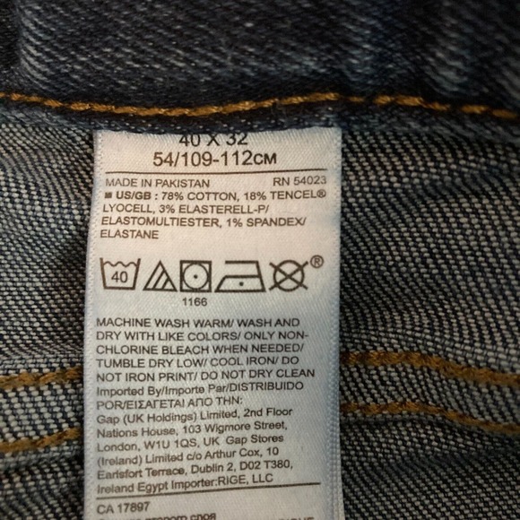 Banana Republic Jeans Mens‎ Sz 40 Blue Cotton Stretch Denim Legacy Bootcut Fit - Picture 7 of 11